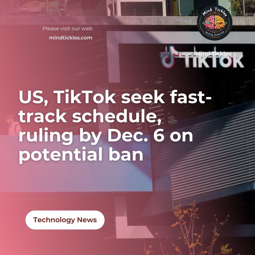 US TikTok seek fast-track schedule ruling by Dec. 6 on potential ban